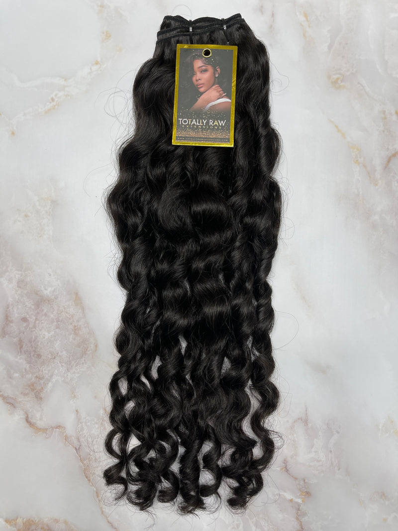 Raw Cambodian Curly wave