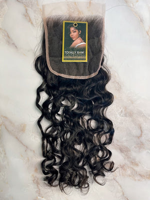 Raw Cambodian HD Curly Wave 5x5 Closure